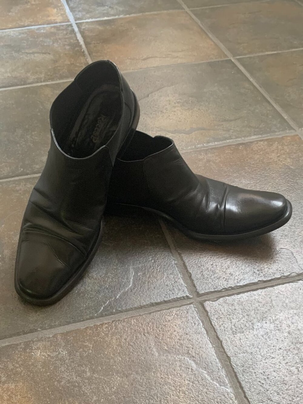 Rocco P. black leather shoes  *free delivery*